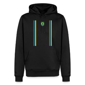 Brasilien Brazil shirt Brasilianer Rio de Janeirao - Männer Premium Bio Hoodie - Schwarz - Vorne - Nico (187cm)