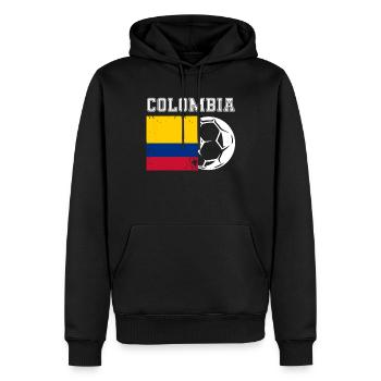 Colombie Colombie Medellín Vacances Bogota Cali - Sweat à capuche Premium bio Homme - noir - Devant - Nico (187cm)