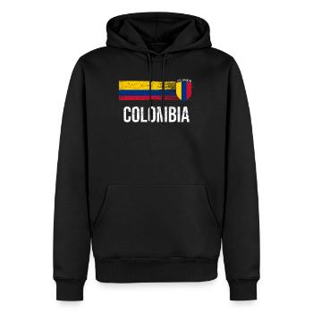 Colombie Colombie Medellín Vacances Bogota Cali - Sweat à capuche Premium bio Homme - noir - Devant - Nico (187cm)