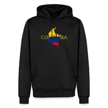Colombie Colombie Medellín Vacances Bogota Cali - Sweat à capuche Premium bio Homme - noir - Devant - Nico (187cm)