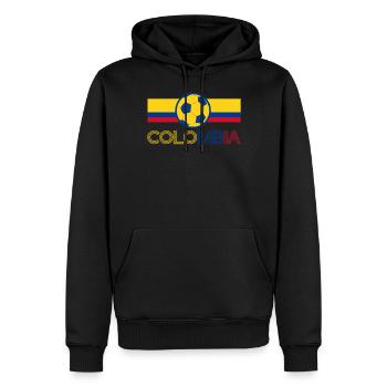 Kolumbien Colombia Medellin Urlaub Bogota Cali - Männer Premium Bio Hoodie - Schwarz - Vorne - Nico (187cm)