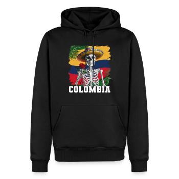 Colombie Colombie Medellín Vacances Bogota Cali - Sweat à capuche Premium bio Homme - noir - Devant - Nico (187cm)