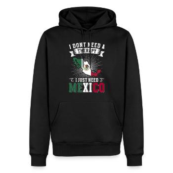Mexique Mexique Cadeau mexicain Flag Football - Sweat à capuche Premium bio Homme - noir - Devant - Nico (187cm)