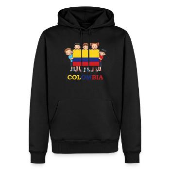 Colombie Colombie Medellín Vacances Bogota Cali - Sweat à capuche Premium bio Homme - noir - Devant - Nico (187cm)
