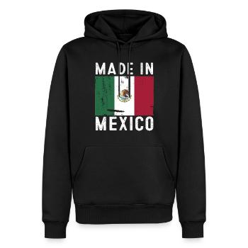 Mexique Mexique Cadeau mexicain Flag Football - Sweat à capuche Premium bio Homme - noir - Devant - Nico (187cm)