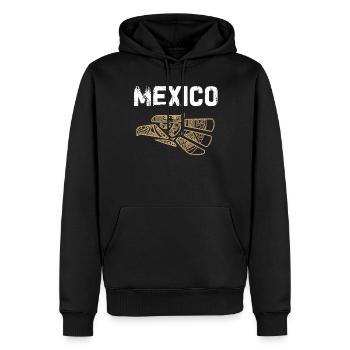 Mexiko Mexico Mexikaner Geschenk Flagge Fußball - Männer Premium Bio Hoodie - Schwarz - Vorne - Nico (187cm)