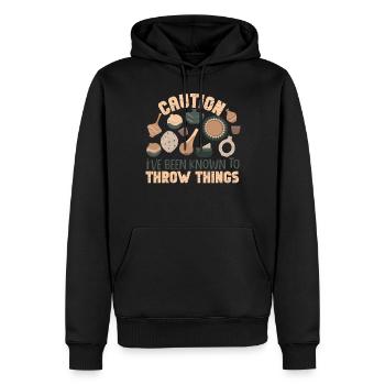 Pottery Ceramics Artist Caution - Männer Premium Bio Hoodie - Schwarz - Vorne - Nico (187cm)
