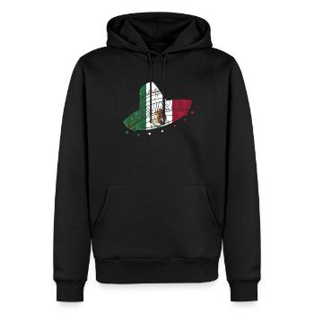 Mexiko Mexico Mexikaner Geschenk Flagge Fußball - Männer Premium Bio Hoodie - Schwarz - Vorne - Nico (187cm)
