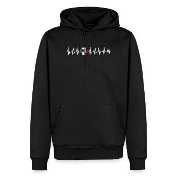 Mexiko Mexico Mexikaner Geschenk Flagge Fußball - Männer Premium Bio Hoodie - Schwarz - Vorne - Nico (187cm)