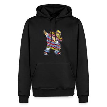 Mexiko Mexico Mexikaner Geschenk Flagge Fußball - Männer Premium Bio Hoodie - Schwarz - Vorne - Nico (187cm)