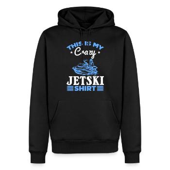 This is my crazy Jetski shirt Jetski Driver Jetski - Men’s Premium Organic Hoodie - black - Front - Nico (187cm)