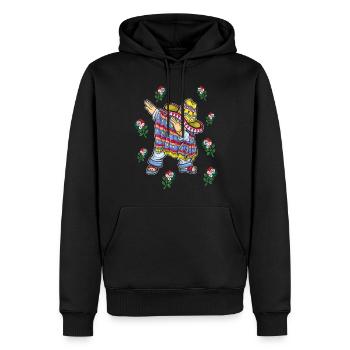 Mexiko Mexico Mexikaner Geschenk Flagge Fußball - Männer Premium Bio Hoodie - Schwarz - Vorne - Nico (187cm)