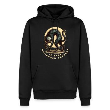 Is Halloween enough cat - Men’s Premium Organic Hoodie - black - Front - Nico (187cm)