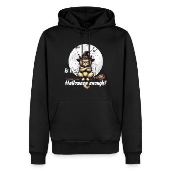 L’Halloween est-il suffisant pour le chat - Sweat à capuche Premium bio Homme - noir - Devant - Nico (187cm)