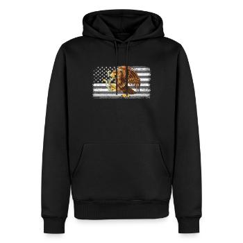 Mexiko Mexico Mexikaner Geschenk Flagge Fußball - Männer Premium Bio Hoodie - Schwarz - Vorne - Nico (187cm)