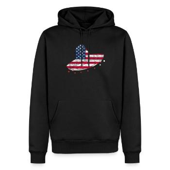 Mexiko Mexico Mexikaner Geschenk Flagge Fußball - Männer Premium Bio Hoodie - Schwarz - Vorne - Nico (187cm)