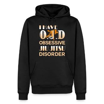 Obsessive Jiu Jitsu Disorder - Men’s Premium Organic Hoodie - black - Front - Nico (187cm)