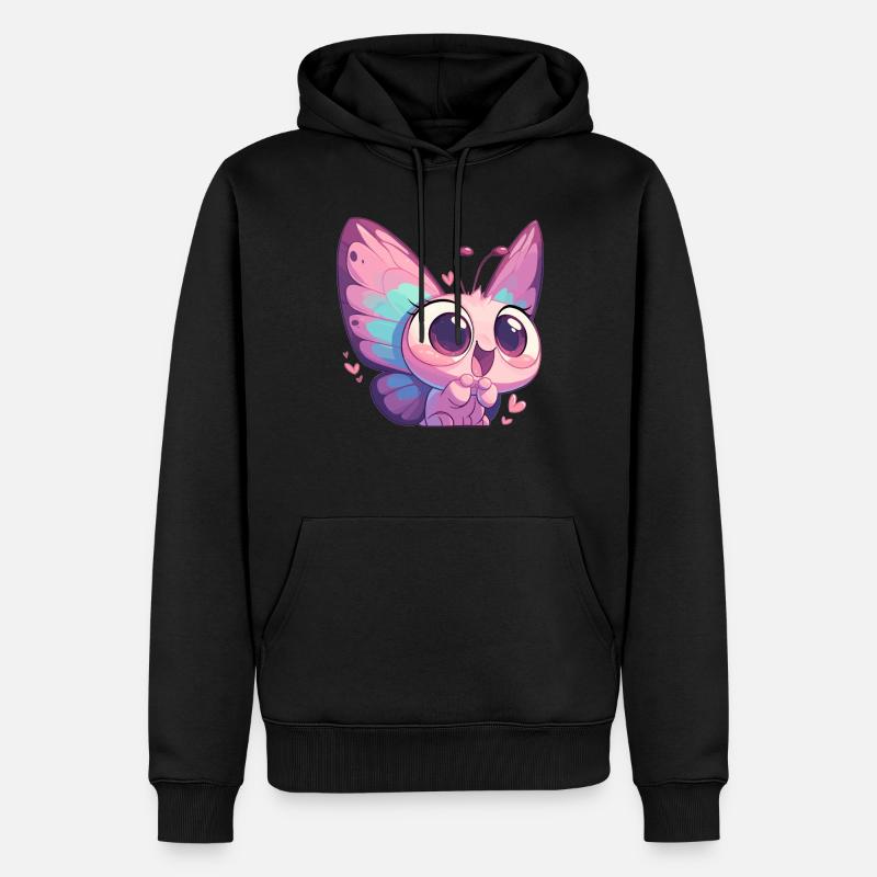 papillon papillons papillon papillon - Sweat à capuche Premium bio Homme - noir