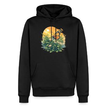 Butterfly Butterflies Butterfly - Men’s Premium Organic Hoodie - black - Front - Nico (187cm)