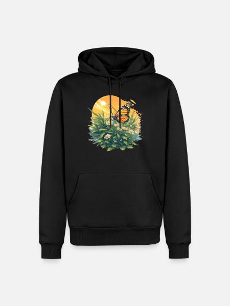 papillon papillons papillon papillon - Sweat à capuche Premium bio Homme - noir