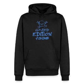 Limited Edition 1998 Geburtstag 1998 Geboren - Männer Premium Bio Hoodie - Schwarz - Vorne - Nico (187cm)