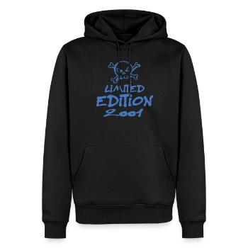 Limited Edition 2001 Geburtstag 2001 Geboren - Männer Premium Bio Hoodie - Schwarz - Vorne - Nico (187cm)