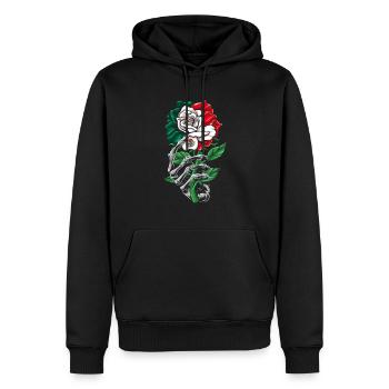 Mexique Mexique Cadeau mexicain Flag Football - Sweat à capuche Premium bio Homme - noir - Devant - Nico (187cm)