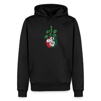 Mexiko Mexico Mexikaner Geschenk Flagge Fußball - Männer Premium Bio Hoodie - Schwarz - Vorne - Nico (187cm)