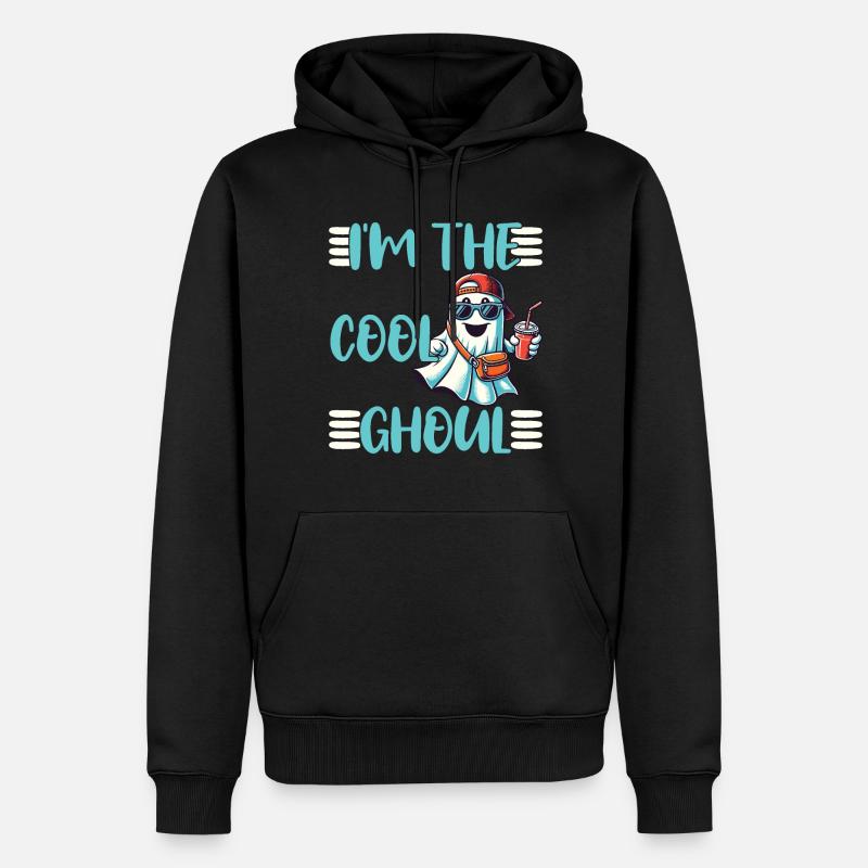 Ich Bin Der Coole Geist - Männer Premium Bio Hoodie - Schwarz