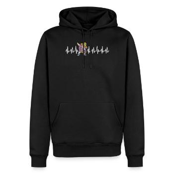 Mexique Mexique Cadeau mexicain Flag Football - Sweat à capuche Premium bio Homme - noir - Devant - Nico (187cm)