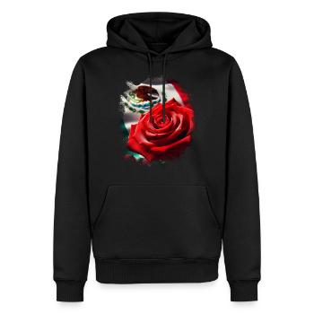 Mexique Mexique Cadeau mexicain Flag Football - Sweat à capuche Premium bio Homme - noir - Devant - Nico (187cm)