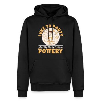 Pottery Ceramics Artist I Like To - Männer Premium Bio Hoodie - Schwarz - Vorne - Nico (187cm)