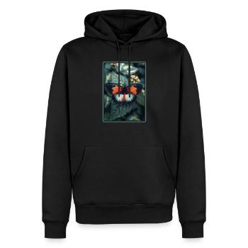 Butterfly Butterflies Butterfly - Men’s Premium Organic Hoodie - black - Front - Nico (187cm)