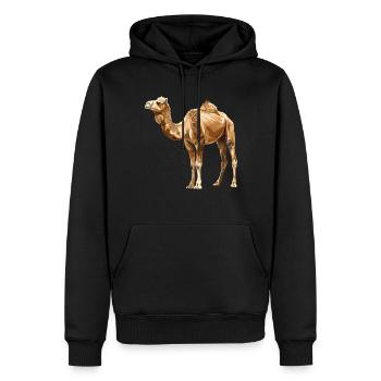 Camel Kamele Kamel - Männer Premium Bio Hoodie - Schwarz - Vorne - Nico (187cm)