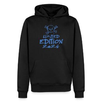 Limited Edition 2024 Geburtstag 2024 Geboren - Männer Premium Bio Hoodie - Schwarz - Vorne - Nico (187cm)