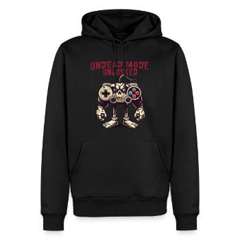 Zombie Gaming Controller: Untoter Modus - Männer Premium Bio Hoodie - Schwarz - Vorne - Nico (187cm)