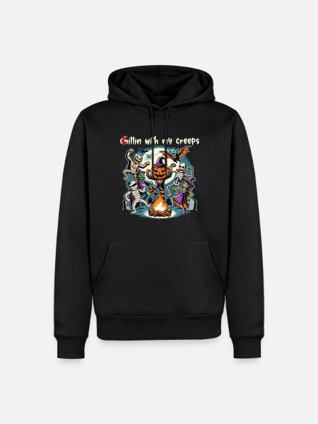Halloween fun with my creeps - Men’s Premium Organic Hoodie - black