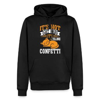 Cat Dad Gifts - Männer Premium Bio Hoodie - Schwarz - Vorne - Nico (187cm)