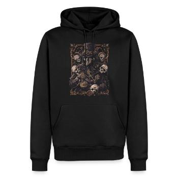 Steampunk Pestilence Plague Doctor - Männer Premium Bio Hoodie - Schwarz - Vorne - Nico (187cm)