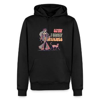 Halloween Kostüm Hexen Liebhaber Design - Männer Premium Bio Hoodie - Schwarz - Vorne - Nico (187cm)