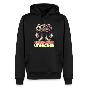 Manette de jeu Zombie : Mode Mort-vivant - Sweat à capuche Premium bio Homme - noir - Devant - Nico (187cm)