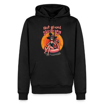 Hot Ghoul Summer Hexenstrand Abenteuer - Männer Premium Bio Hoodie - Schwarz - Vorne - Nico (187cm)