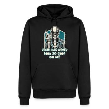 Death has never been so stylish - Men’s Premium Organic Hoodie - black - Front - Nico (187cm)
