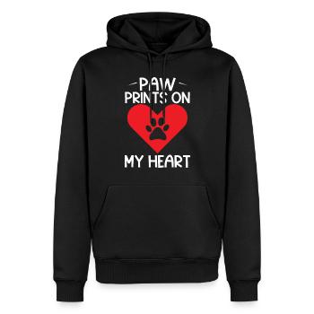 Cat Dad Gifts - Männer Premium Bio Hoodie - Schwarz - Vorne - Nico (187cm)