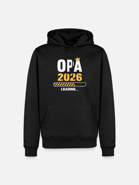 Grandpa 2026 Loading - Men’s Premium Organic Hoodie - black