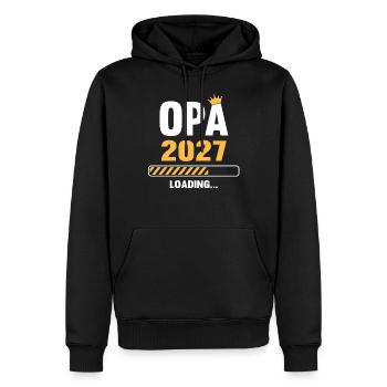 Opa 2027 Loading - Männer Premium Bio Hoodie - Schwarz - Vorne - Nico (187cm)