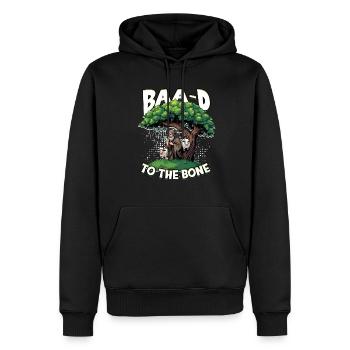 Schafhirte Schäferei Schafe Baa-d to the Bone - Männer Premium Bio Hoodie - Schwarz - Vorne - Nico (187cm)