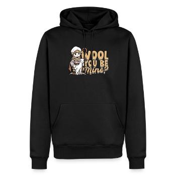 Schafhirte Schäferei Schafe Hirte - Männer Premium Bio Hoodie - Schwarz - Vorne - Nico (187cm)