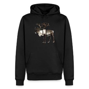 Caribou Karibus Karibu - Sweat à capuche Premium bio Homme - noir - Devant - Nico (187cm)