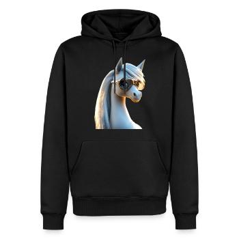 Pony Reitpony Fohlen Reiterin Ponys Reiten Ponyhof - Männer Premium Bio Hoodie - Schwarz - Vorne - Nico (187cm)
